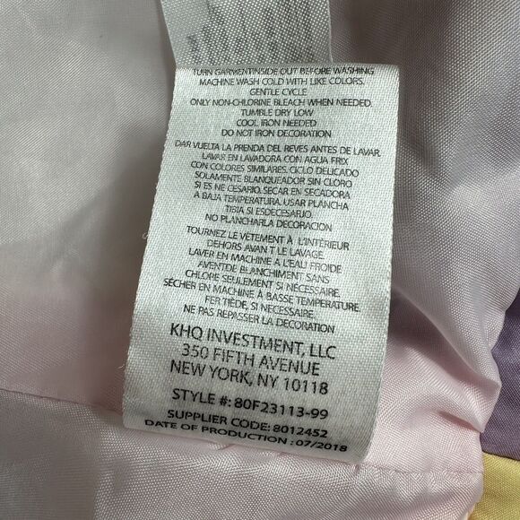 Juicy Couture Kids Girls Size 4 Rainbow Quilted Puffer Vest Jacket Coat - Picture 11 of 11